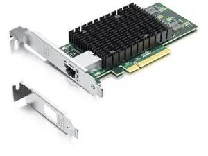 10Gb RJ45 PCI-E Network Card NIC, Compare to Intel X540-T1, with Intel X540-BT2 Chip, Single RJ45 Ports, PCI Express X8, Ethernet Converged Network Adapter Support Windows/Linux/VMware 10Gb RJ45 PCI-E Network Card NIC, Compare to Intel X540-T1, with Intel X540-BT2 Chip, Single RJ45 Ports, PCI Express X8, Ethernet Converged Network Adapter Support Windows/Linux/VMware