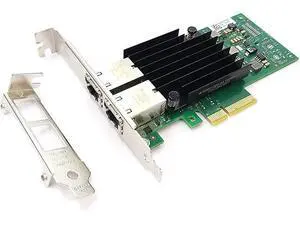Dual Port 10GbE RJ-45 PCI-Express x 4 Gigabit Ethernet Server Adapter Dual Port Network Interface Controller Card for X550 Chipset, Compare to Intel X550-T2 Dual Port 10GbE RJ-45 PCI-Express x 4 Gigabit Ethernet Server Adapter Dual Port Network Interface Controller Card for X550 Chipset, Compare to Intel X550-T2