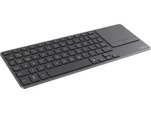 Rapoo Portable Wireless Keyboard with Touchpad, Multi-Device HTPC Keyboard for PC-Connected TV/Tablet/Steam Deck/Gaming Console/Raspberry Pi/Mini PC - Support Touch Gestures for Windows & Mac, Black Rapoo Portable Wireless Keyboard with Touchpad, Multi-Device HTPC Keyboard for PC-Connected TV/Tablet/Steam Deck/Gaming Console/Raspberry Pi/Mini PC - Support Touch Gestures for Windows & Mac, Black