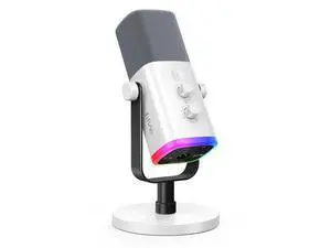 Deuninker XLR/USB Gaming Microphone for Streaming Podcasting, PC Computer RGB Mic, with Gain Knob, Mute Button, Monitoring Jack, Gamer Mic for Recording Video Creation-AmpliGame AM8 White Deuninker XLR/USB Gaming Microphone for Streaming Podcasting, PC Computer RGB Mic, with Gain Knob, Mute Button, Monitoring Jack, Gamer Mic for Recording Video Creation-AmpliGame AM8 White
