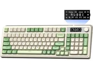 AULA S99 Pro Wireless Keyboard, Monitor and Media Knob, Tri-Mode Bluetooth/2.4G/USB-C RGB Creamy Gaming Keyboard with Number Pad Macro Keys, Custom Computer Keyboard for Laptop, AULA S99 Pro Wireless Keyboard, Monitor and Media Knob, Tri-Mode Bluetooth/2.4G/USB-C RGB Creamy Gaming Keyboard with Number Pad Macro Keys, Custom Computer Keyboard for Laptop,