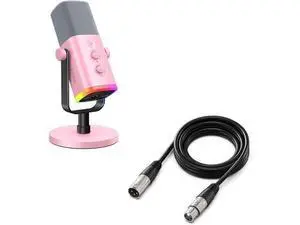Deuninker Dynamic Gaming Microphone and XLR Cable Set, Recording PC Mic with Tap-to-Mute, Gain Knob Bundle with Mic Audio Cable, Compatible with XLR Microphone for Podcasting Streaming (AM8P+L9) Deuninker Dynamic Gaming Microphone and XLR Cable Set, Recording PC Mic with Tap-to-Mute, Gain Knob Bundle with Mic Audio Cable, Compatible with XLR Microphone for Podcasting Streaming (AM8P+L9)