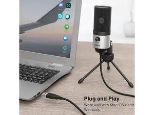 Deuninker Voice Over Microphone and PS5 Headset, USB PC Computer Mic with Gain Control, Gaming Headset with 7.1 Surround Sound for Zoom Video Meeting Online Class on Windows/Mac/PS4/PS5 (K669S+H6) Deuninker Voice Over Microphone and PS5 Headset, USB PC Computer Mic with Gain Control, Gaming Headset with 7.1 Surround Sound for Zoom Video Meeting Online Class on Windows/Mac/PS4/PS5 (K669S+H6)