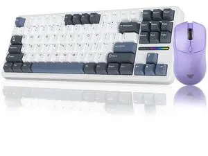 AULA Wireless Keyboard and Mouse Combo, F87 Mechanical Keyboard+SC580X Wireless Gaming Mouse Light Purple AULA Wireless Keyboard and Mouse Combo, F87 Mechanical Keyboard+SC580X Wireless Gaming Mouse Light Purple