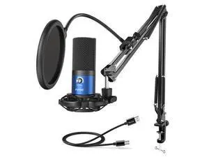Deuninker USB Recording PC Microphone Kit, Computer Condenser Cardioid Mic on Mac Windows PS4/PS5, for Streaming, Podcasting, Gaming, Video, Home Use, with Gain Knob, Arm Stand-T669 Blue Deuninker USB Recording PC Microphone Kit, Computer Condenser Cardioid Mic on Mac Windows PS4/PS5, for Streaming, Podcasting, Gaming, Video, Home Use, with Gain Knob, Arm Stand-T669 Blue