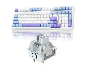 AULA F99 Wireless Mechanical Keyboard,Tri-Mode BT5.0/2.4GHz/USB-C Hot Swappable Custom Keyboards+LEOBOG Graywood V3 Switches Set AULA F99 Wireless Mechanical Keyboard,Tri-Mode BT5.0/2.4GHz/USB-C Hot Swappable Custom Keyboards+LEOBOG Graywood V3 Switches Set