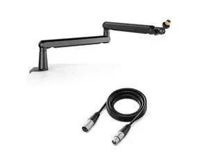 Deuninker Microphone Boom Arm, Low Profile Arm Stand with XLR Cable Bundle, 10feet Recording Mic Audio Cord, Cable Management, Desk Mount Clamp, Screw Adapter, for Gaming, Streaming, Podcast (BM88+L9) Deuninker Microphone Boom Arm, Low Profile Arm Stand with XLR Cable Bundle, 10feet Recording Mic Audio Cord, Cable Management, Desk Mount Clamp, Screw Adapter, for Gaming, Streaming, Podcast (BM88+L9)