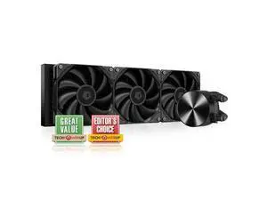 ID-COOLING FX360 PRO Liquid CPU Cooler for Desktop - 360mm AIO Cooler, 3 x 120mm High-efficient Fans, Special CD Pattern Pump Header, Intel & AMD Compatible ID-COOLING FX360 PRO Liquid CPU Cooler for Desktop - 360mm AIO Cooler, 3 x 120mm High-efficient Fans, Special CD Pattern Pump Header, Intel & AMD Compatible