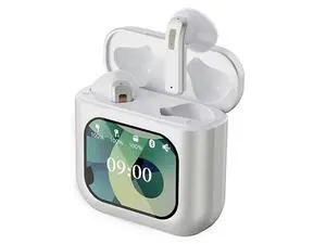 Bluetooth 5.2 Earbuds with 2.01" Touch Screen Case, 8G MP3 Storage & Noise Cancelling (White) Bluetooth 5.2 Earbuds with 2.01" Touch Screen Case, 8G MP3 Storage & Noise Cancelling (White)