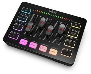 Gaming Audio Mixer, Streaming RGB PC Mixer with XLR Microphone Interface, Individual Control, Volume Fader, Mute Button, 48V Phantom Power, for Podcast/Recording/Vocal/Game Voice-AmpliGame SC Gaming Audio Mixer, Streaming RGB PC Mixer with XLR Microphone Interface, Individual Control, Volume Fader, Mute Button, 48V Phantom Power, for Podcast/Recording/Vocal/Game Voice-AmpliGame SC