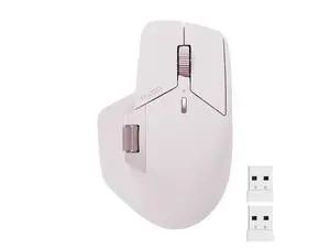 MT760 Multi-Device Wireless Mouse, Bluetooth 5.0/3.0 + 2.4GHz Tri-Mode Connection, Support 4 Devices, M+ Cross-Computer Technology, 11 Programmable Buttons, 90 Days Battery Life, Pink MT760 Multi-Device Wireless Mouse, Bluetooth 5.0/3.0 + 2.4GHz Tri-Mode Connection, Support 4 Devices, M+ Cross-Computer Technology, 11 Programmable Buttons, 90 Days Battery Life, Pink