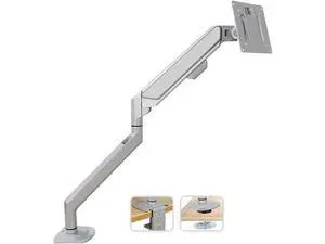 Monitor Stand Single Monitor Arm, Gas Spring Single Monitor Mount up to 32" and 19.8 lbs, Adjustable Aluminum Monitor Arm Desk Mount with C-Clamp (Silver) Monitor Stand Single Monitor Arm, Gas Spring Single Monitor Mount up to 32" and 19.8 lbs, Adjustable Aluminum Monitor Arm Desk Mount with C-Clamp (Silver)