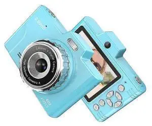 Ecocleanpath 48MP Dual Lens Digital Camera with 8x Zoom, 1080P HD, 2.8" Screen, 32GB, Blue - Perfect for Teens & Beginners Ecocleanpath 48MP Dual Lens Digital Camera with 8x Zoom, 1080P HD, 2.8" Screen, 32GB, Blue - Perfect for Teens & Beginners