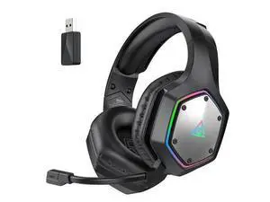 Wireless Gaming Headset, 2.4GHz USB Gaming Headphones with Microphone for PC, PS5, PS4, Nintendo Switch, 7.1 Surround Sound Gaming Headset, RGB Light, Ergonomic Design, 3.5mm Wired for Xbox Serie Wireless Gaming Headset, 2.4GHz USB Gaming Headphones with Microphone for PC, PS5, PS4, Nintendo Switch, 7.1 Surround Sound Gaming Headset, RGB Light, Ergonomic Design, 3.5mm Wired for Xbox Serie