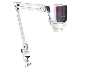 Deuninker Gaming USB Microphone with Metal Boom Arm Bundle, PC Computer Streaming Mic with Mute, RGB, Gain Knob, Microphone Arm Stand with Desk Clamp Kit for Recording/Podcast (A8+BM63 White) Deuninker Gaming USB Microphone with Metal Boom Arm Bundle, PC Computer Streaming Mic with Mute, RGB, Gain Knob, Microphone Arm Stand with Desk Clamp Kit for Recording/Podcast (A8+BM63 White)