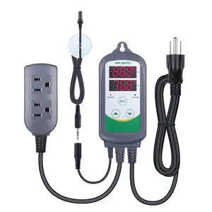 ITC-308S Aquarium Heating and Cooling Dual Stage Temperature Controller Freshwater Saltwater Aquarium Tropical Fish Ornamental Shrimp ITC-308S Aquarium Heating and Cooling Dual Stage Temperature Controller Freshwater Saltwater Aquarium Tropical Fish Ornamental Shrimp
