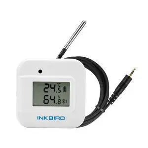 Smart Thermometer Temperature and Humidity Monitor Hygrometer Indoor, Free APP for iOS and Android, IBS-TH2 Plus Version Supports External Temperature Probe and Digital Display Smart Thermometer Temperature and Humidity Monitor Hygrometer Indoor, Free APP for iOS and Android, IBS-TH2 Plus Version Supports External Temperature Probe and Digital Display