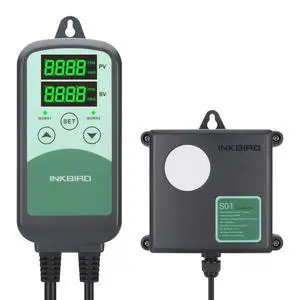 ICC-500T CO2 Controller CO2 Meter Carbon Dioxide Controller for Grow Room and CO2 Generator, with CO2 Sensor for Home Grower (CO2 Controller + S01 Sensor) ICC-500T CO2 Controller CO2 Meter Carbon Dioxide Controller for Grow Room and CO2 Generator, with CO2 Sensor for Home Grower (CO2 Controller + S01 Sensor)