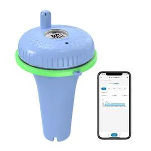 Bluetooth Pool Thermometer, Floating, LCD Display, 230 Ft Range, App Connected Bluetooth Pool Thermometer, Floating, LCD Display, 230 Ft Range, App Connected