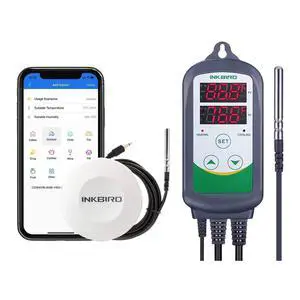 ITC-308 Temperature Controller and IBS-TH1 Smart Sensor Data Logger with Waterproof External Probe Bundle ITC-308 Temperature Controller and IBS-TH1 Smart Sensor Data Logger with Waterproof External Probe Bundle