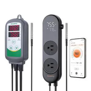 ITC-308 with ITC-312 Temperature Controller for Plant Grow Tent Greenhouse Reptile for Heating and Cooling ITC-308 with ITC-312 Temperature Controller for Plant Grow Tent Greenhouse Reptile for Heating and Cooling