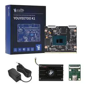 youyeetoo K1 x86 Single Board Computer - Intel N100 3.4GHz CPU, 64bit Windows 11 Linux Mini PC, MAX 16GB LPDDR5 RAM 256GB eMMC, M.2 2280 NVMe or SATA SSD for AI IoT Edge (SOM Kit,16+256GB) youyeetoo K1 x86 Single Board Computer - Intel N100 3.4GHz CPU, 64bit Windows 11 Linux Mini PC, MAX 16GB LPDDR5 RAM 256GB eMMC, M.2 2280 NVMe or SATA SSD for AI IoT Edge (SOM Kit,16+256GB)