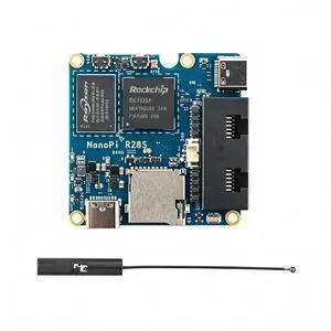 NanoPi R28S Open-Source Development Board,1GB LPDDR4 RAM,Onboard WiFi 6 & Bluetooth 5.3 Dual USB-C,Supports FriendlyWrt/Ubuntu/Debian/OpenMediaVault,or NAS Edge AI Mini PC(Single Board,64GB eMMC) NanoPi R28S Open-Source Development Board,1GB LPDDR4 RAM,Onboard WiFi 6 & Bluetooth 5.3 Dual USB-C,Supports FriendlyWrt/Ubuntu/Debian/OpenMediaVault,or NAS Edge AI Mini PC(Single Board,64GB eMMC)