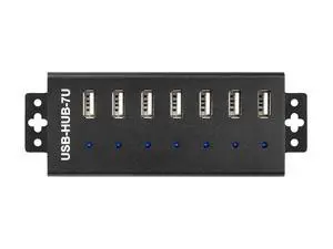 Industrial Grade USB HUB Extending 7X USB 2.0 Ports Industrial-Grade Materials Stable and Reliable Performance Rugged & Durable with A Variety of Protective Functions Industrial Grade USB HUB Extending 7X USB 2.0 Ports Industrial-Grade Materials Stable and Reliable Performance Rugged & Durable with A Variety of Protective Functions