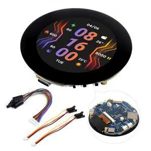 ESP32-S3 2.1inch Round Touch Screen with 32-bit LX7 Dual Core Processor, 480 × 480 Resolution, 262K Color, Support Wi-Fi & BLE 5 ESP32-S3 2.1inch Round Touch Screen with 32-bit LX7 Dual Core Processor, 480 × 480 Resolution, 262K Color, Support Wi-Fi & BLE 5