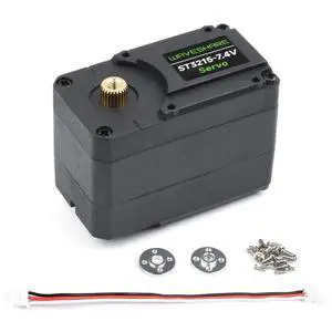 ST3215 Series Serial Bus Servo, High Precision and Torque, with Programmable 360 Degrees Magnetic Encoder, Two-Way Feedback, Servo/Motor Mode Switchable, 19.5kg.cm@7.4V Torque ST3215 Series Serial Bus Servo, High Precision and Torque, with Programmable 360 Degrees Magnetic Encoder, Two-Way Feedback, Servo/Motor Mode Switchable, 19.5kg.cm@7.4V Torque