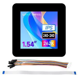 1.54inch Touch LCD Display Module, 240×240 Resolution, IPS Panel, SPI and I2C Communication interfaces, 262K Display Color 1.54inch Touch LCD Display Module, 240×240 Resolution, IPS Panel, SPI and I2C Communication interfaces, 262K Display Color