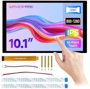 10.1inch DSI Capacitive Touch Display, Comaptible with 5/4B/3B, 800×1280, IPS Panell, 10-Point Touch 10.1inch DSI Capacitive Touch Display, Comaptible with 5/4B/3B, 800×1280, IPS Panell, 10-Point Touch