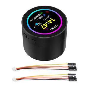 ESP32-S3 1.85inch Round LCD Development Board, 360×360, Supports Wi-Fi & Bluetooth BLE 5, AI Speech, Smart Speaker Box, ESP32 with Display, with Speaker Box ESP32-S3 1.85inch Round LCD Development Board, 360×360, Supports Wi-Fi & Bluetooth BLE 5, AI Speech, Smart Speaker Box, ESP32 with Display, with Speaker Box