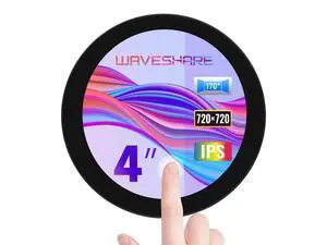 4inch DSI Round Touch Display, 720 × 720 Resolution, IPS, 10-Point Touch, Compatible with 5/4B/3B+/3A+, CM3/3+/4, 170° Wide Viewing Angle 4inch DSI Round Touch Display, 720 × 720 Resolution, IPS, 10-Point Touch, Compatible with 5/4B/3B+/3A+, CM3/3+/4, 170° Wide Viewing Angle