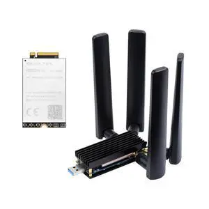 RM520N-GL 5G DONGLE Module, Quad Antennas, USB3.1 Port, Aluminum Alloy Heatsink, M.2 Key B Interface, Options for 5G Module RM520N-GL 5G DONGLE Module, Quad Antennas, USB3.1 Port, Aluminum Alloy Heatsink, M.2 Key B Interface, Options for 5G Module