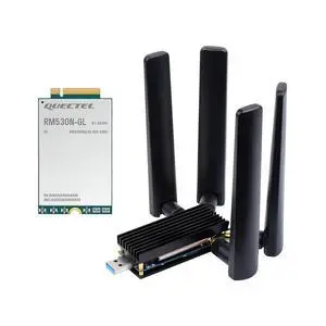 RM530N-GL 5G DONGLE Module, Quad Antennas, USB3.1 Port, Aluminum Alloy Heatsink, M.2 Key B Interface, Options for 5G Module RM530N-GL 5G DONGLE Module, Quad Antennas, USB3.1 Port, Aluminum Alloy Heatsink, M.2 Key B Interface, Options for 5G Module