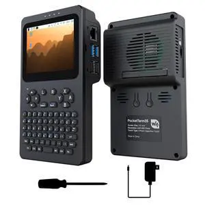 Portable Handheld Linux Terminal with 3.5inch Touch Display, 640 × 480, Optical Bonding, Compatible with Pi 4B/5 Portable Development and Debugging Devices, PocketTerm35-Pi5 Host Portable Handheld Linux Terminal with 3.5inch Touch Display, 640 × 480, Optical Bonding, Compatible with Pi 4B/5 Portable Development and Debugging Devices, PocketTerm35-Pi5 Host