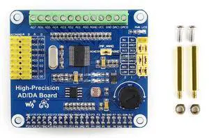 AD/DA Expansion Allows You to Add High-Precision AD/DA Functions Compatible with 5/4B/3B/Zero/Zero W/Zero 2W/Pico/Pico W/Pico WH and Jetson Nano AD/DA Expansion Allows You to Add High-Precision AD/DA Functions Compatible with 5/4B/3B/Zero/Zero W/Zero 2W/Pico/Pico W/Pico WH and Jetson Nano