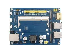 Compute Module IO Board with PoE Feature Composite Breakout Board for Developing with CM3 / CM3L / CM3+ / CM3+L Compute Module IO Board with PoE Feature Composite Breakout Board for Developing with CM3 / CM3L / CM3+ / CM3+L