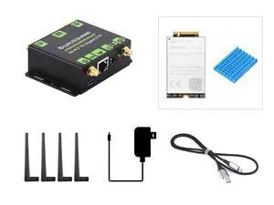 RM520N-GL 5G M.2 to Gigabit Ethernet Converter, 5G M.2 to USB3.1, Aluminum Alloy Case, Wall-Mount Support, Quad Antennas, Onboard M.2 Key B Interface, USB3.1 Port RM520N-GL 5G M.2 to Gigabit Ethernet Converter, 5G M.2 to USB3.1, Aluminum Alloy Case, Wall-Mount Support, Quad Antennas, Onboard M.2 Key B Interface, USB3.1 Port