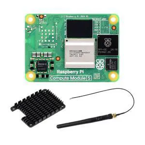 CM5 Pi Compute Module 5Comes with an Official CM5002000 (Without Wireless, 2GB RAM, 0GB (Lite) eMMC Flash), an Antenna Kit and a HEATSINK (3 Items) CM5 Pi Compute Module 5Comes with an Official CM5002000 (Without Wireless, 2GB RAM, 0GB (Lite) eMMC Flash), an Antenna Kit and a HEATSINK (3 Items)