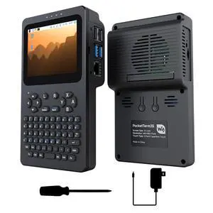 Portable Handheld Linux Terminal with 3.5inch Touch Display, 640 × 480, Optical Bonding, Compatible with Pi 4B/5 Portable Development and Debugging Devices, PocketTerm35-Pi4 Host Portable Handheld Linux Terminal with 3.5inch Touch Display, 640 × 480, Optical Bonding, Compatible with Pi 4B/5 Portable Development and Debugging Devices, PocketTerm35-Pi4 Host