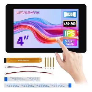 4inch DSI Capacitive Touch Display, Compatible with RPi 3A+/3B+/4B/5 480 × 800, IPS Display Panel, 5-Point Touch, Optical Bonding Toughened Glass Panel 4inch DSI Capacitive Touch Display, Compatible with RPi 3A+/3B+/4B/5 480 × 800, IPS Display Panel, 5-Point Touch, Optical Bonding Toughened Glass Panel