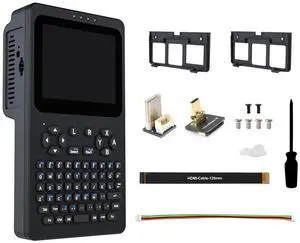Portable Handheld Linux Terminal with 3.5inch Touch Display, 640 × 480, Optical Bonding, Compatible with Pi 4B/5 Portable Development & Debugging Devices, PocketTerm35 Host with Acce, No BAT Portable Handheld Linux Terminal with 3.5inch Touch Display, 640 × 480, Optical Bonding, Compatible with Pi 4B/5 Portable Development & Debugging Devices, PocketTerm35 Host with Acce, No BAT