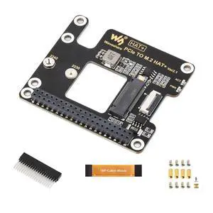 PCIe to M.2 Adapter for 5, Supports NVMe Protocol M.2 Solid State Drive, High-Speed Reading/Writing, HAT + Standard PCIe to M.2 Adapter for 5, Supports NVMe Protocol M.2 Solid State Drive, High-Speed Reading/Writing, HAT + Standard