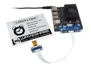 5.83inch E-Paper E-Ink Display HAT Compatible with 4B/3B+/3B/2B/B+/A+/Zero/Zero W/WH/Zero 2W Series Boards 648×480 Pixels Black/White Dual-Color SPI Interface 5.83inch E-Paper E-Ink Display HAT Compatible with 4B/3B+/3B/2B/B+/A+/Zero/Zero W/WH/Zero 2W Series Boards 648×480 Pixels Black/White Dual-Color SPI Interface
