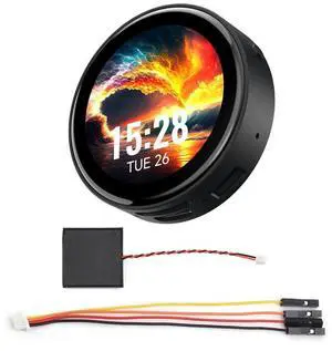 ESP32-C6 1.43inch AMOLED Touch Round Display Development Board, 466×466 Pixels, 160MHz RISC-V Processor, QSPI Interface, Dual Digital Microphone Array, with Enclosure ESP32-C6 1.43inch AMOLED Touch Round Display Development Board, 466×466 Pixels, 160MHz RISC-V Processor, QSPI Interface, Dual Digital Microphone Array, with Enclosure