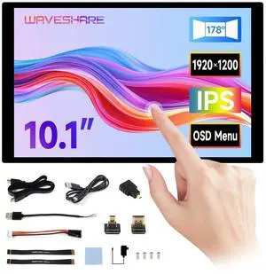 10.1inch High Resolution Capacitive Touch Display, Compatible with 5/4B/3B/Zero/Zero W/Zero 2W/Pico/Pico, Supports Windows and Jetson Nano, IPS Display, 10-Point Touch 10.1inch High Resolution Capacitive Touch Display, Compatible with 5/4B/3B/Zero/Zero W/Zero 2W/Pico/Pico, Supports Windows and Jetson Nano, IPS Display, 10-Point Touch