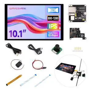 ESP32-P4-NANO High-Performance Development Board, Based On ESP32-P4 Chip with RISC-V Dual-core and Single-core Processors, Bundle with 10.1inch DSI LCD (12 Items) ESP32-P4-NANO High-Performance Development Board, Based On ESP32-P4 Chip with RISC-V Dual-core and Single-core Processors, Bundle with 10.1inch DSI LCD (12 Items)