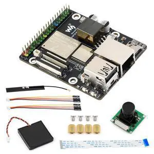 ESP32-P4-WIFI6-POE-ETH High-Performance Development Board, Based On ESP32-P4 and ESP32-C6, Supports Wi-Fi 6 and BLT 5 (LE), PoE Module, Bundle with Camera, Speaker and Cables (7 Items) ESP32-P4-WIFI6-POE-ETH High-Performance Development Board, Based On ESP32-P4 and ESP32-C6, Supports Wi-Fi 6 and BLT 5 (LE), PoE Module, Bundle with Camera, Speaker and Cables (7 Items)